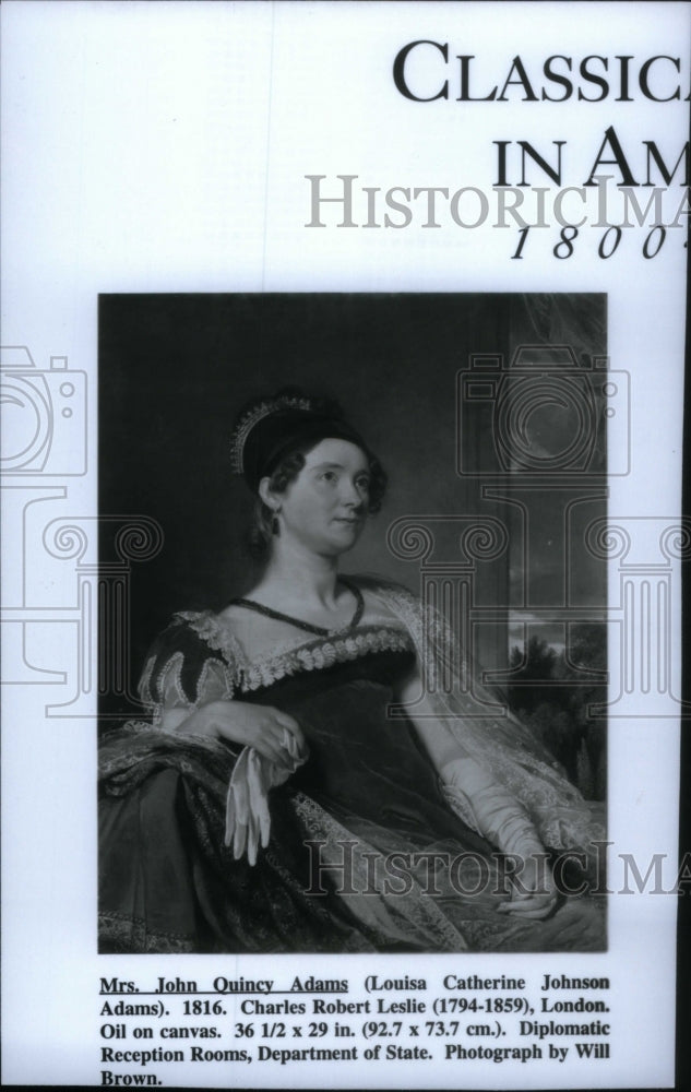 Press Photo Louisa Adams First Lady 1816 - RRU20673 - Historic Images