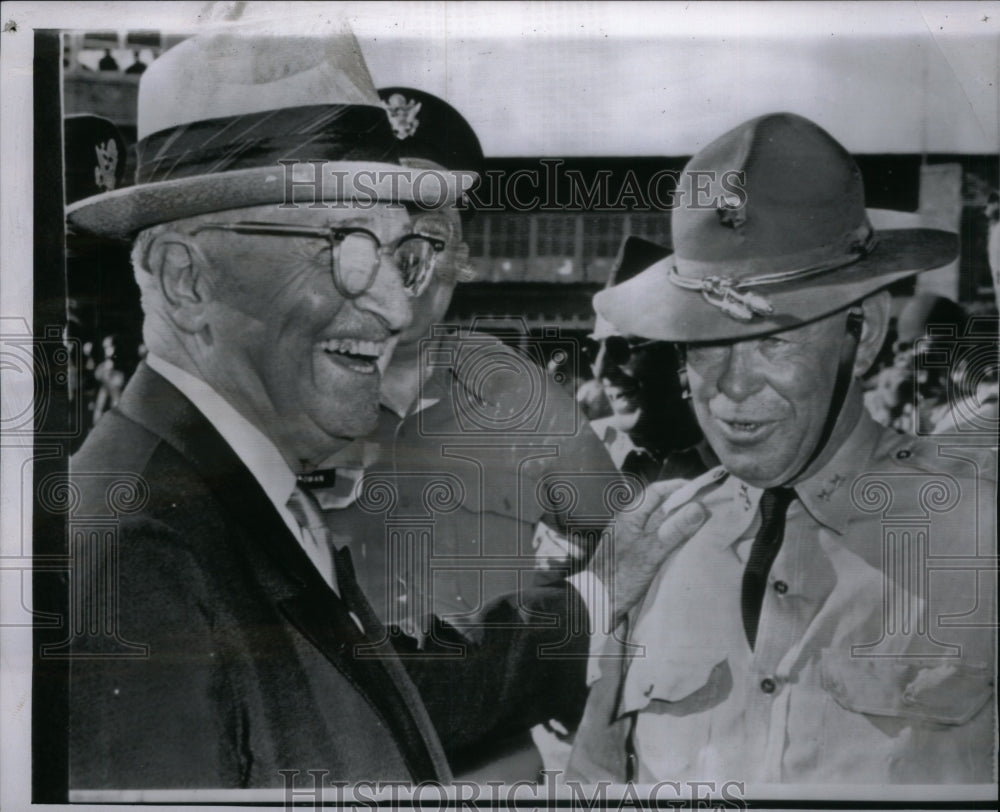 1961, Harry Truman Major General Ellard - RRU20767 - Historic Images