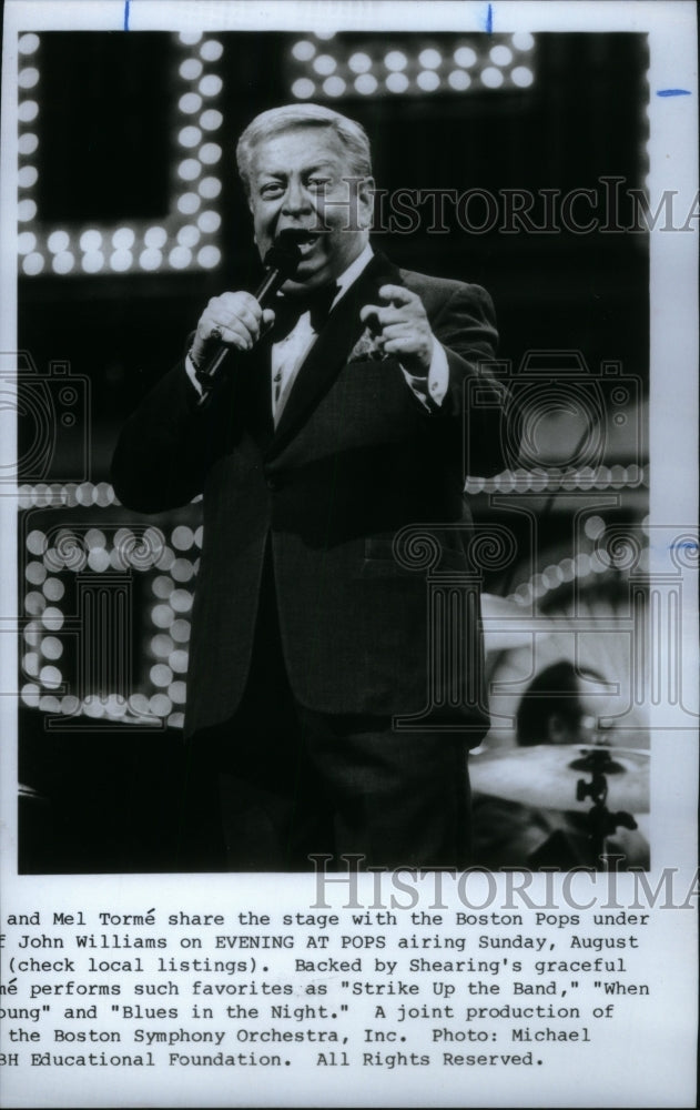 1987, Mel Torme American Musician Jazz Radio - RRU21217 - Historic Images