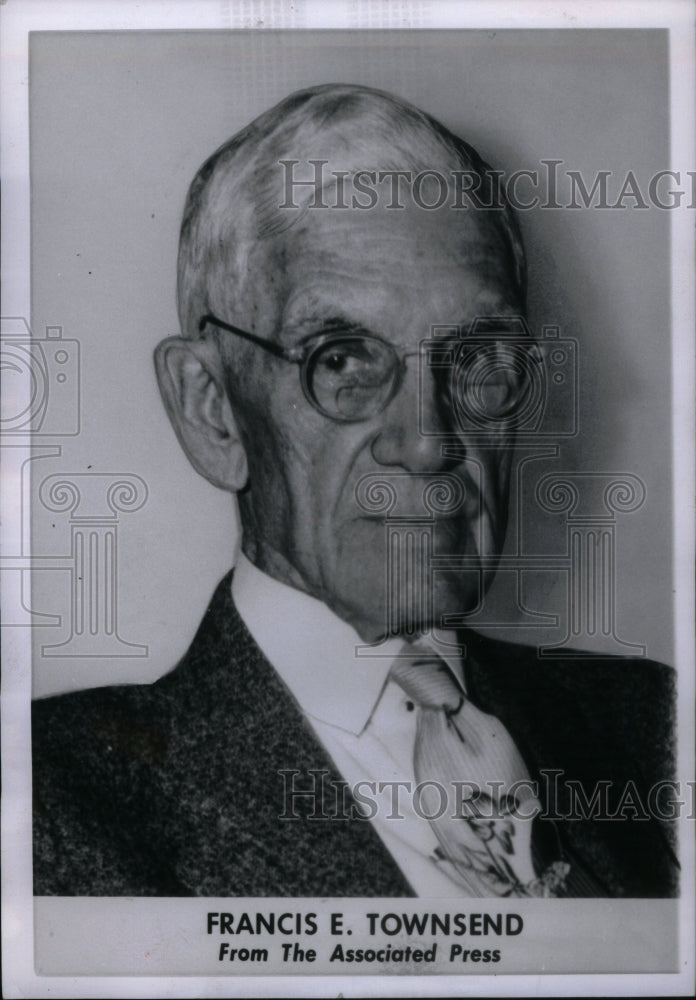 1957 Press Photo Dr. Francis E. Townsend Physician - RRU21461 - Historic Images