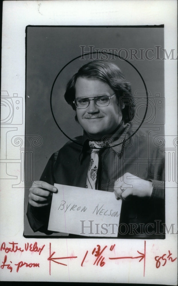 1974 Press Photo Byron Nelson III Editor Post Newspaper - RRU22093 - Historic Images