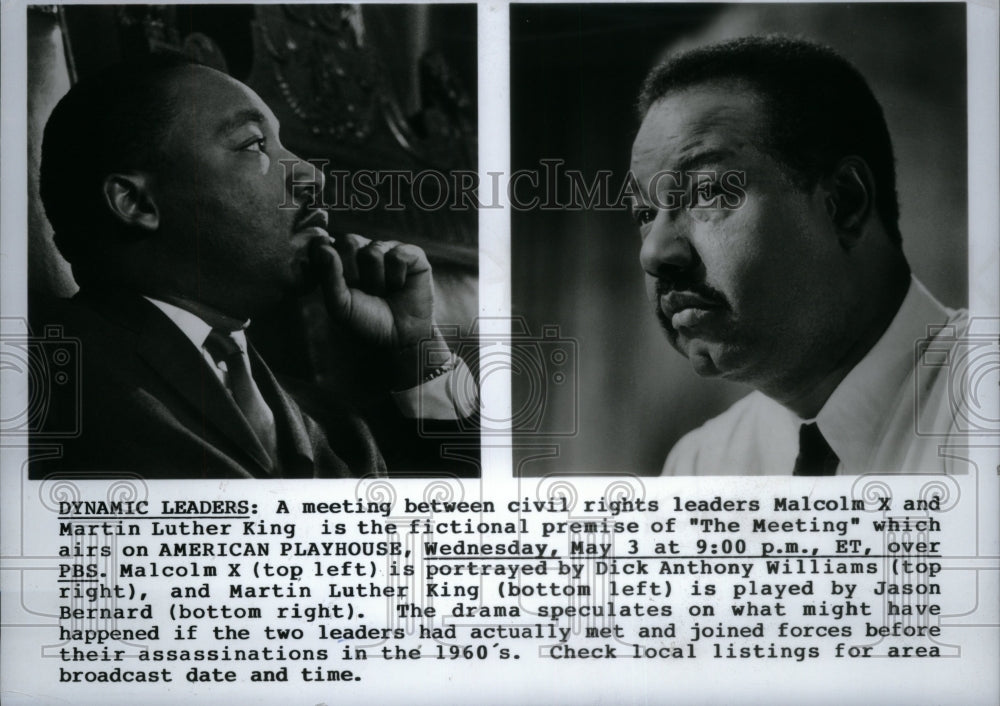 1989 Press Photo Jason Bernard Martin Luther King Civil - RRU22353 - Historic Images