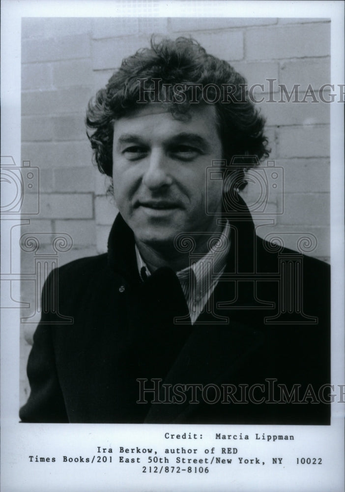 1986 Press Photo Ira Berkow Author Red Times Books East - RRU22973 - Historic Images