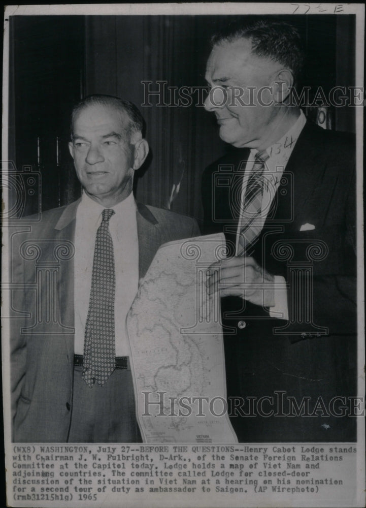 1965, Questions Henry Cabet Lodge Senate - RRU23479 - Historic Images