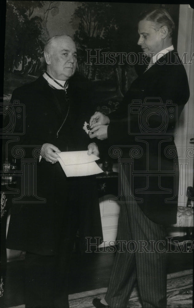 Press Photo Mr Edger Prochnik Rev Francis Kelley Bishop - Historic Images