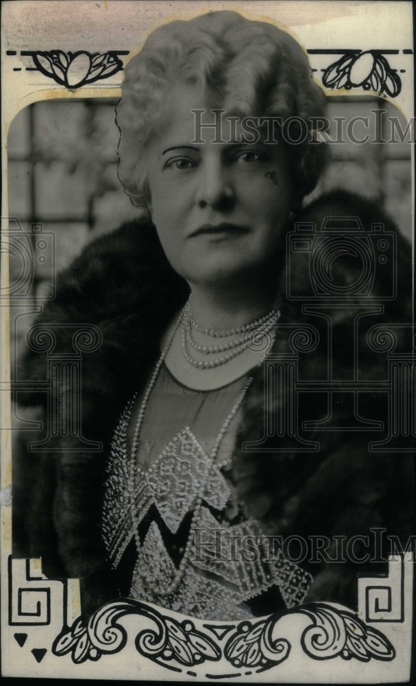 1927 Press Photo Profile Picture Mrs Frank Cullen - RRU23851 - Historic Images