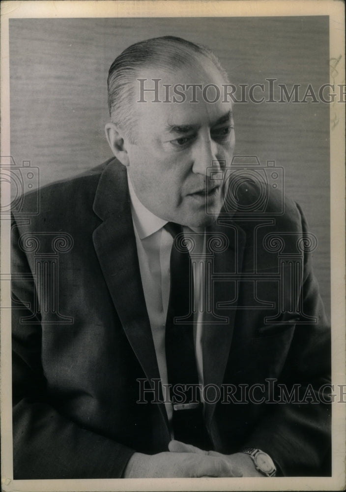 1968 Mayor Mcleary Narrate Lincoln Portrait - Historic Images