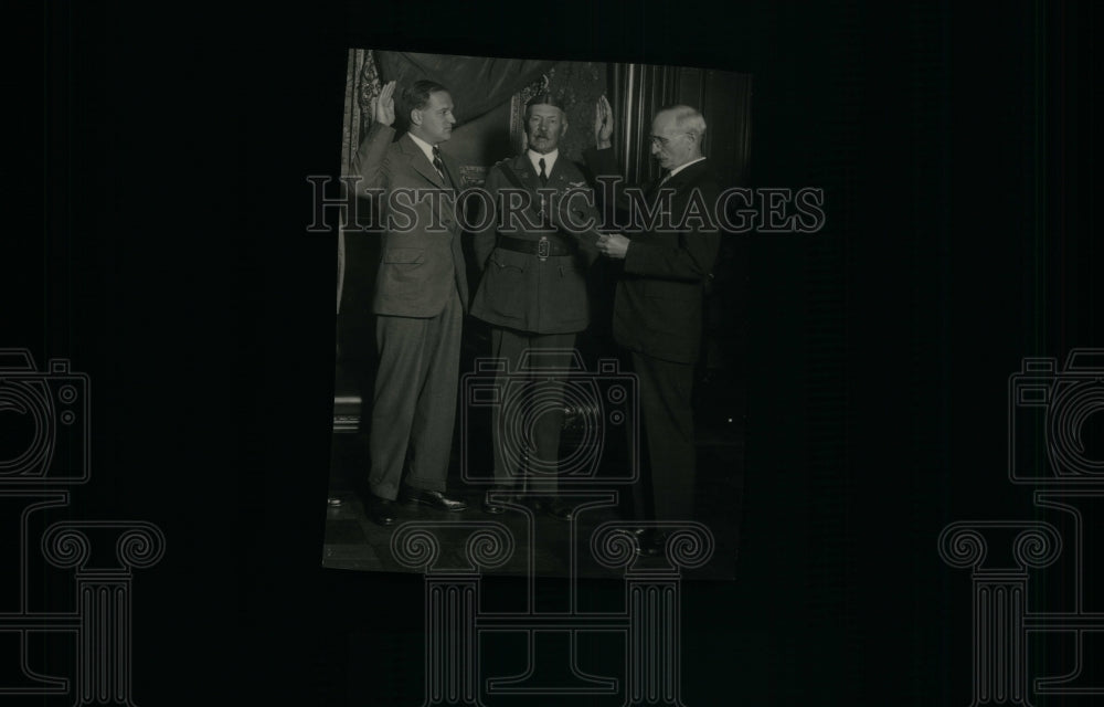 1936, Two Men Sworn Office - RRU24163 - Historic Images