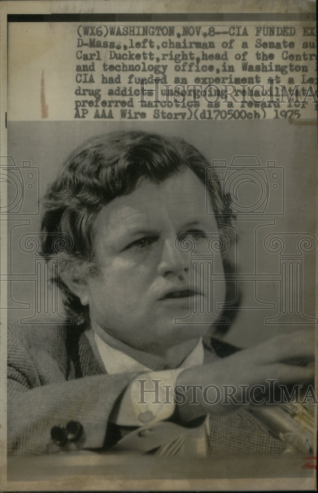 1975, Edward Moore Ted Kennedy Senator Party - RRU24179 - Historic Images