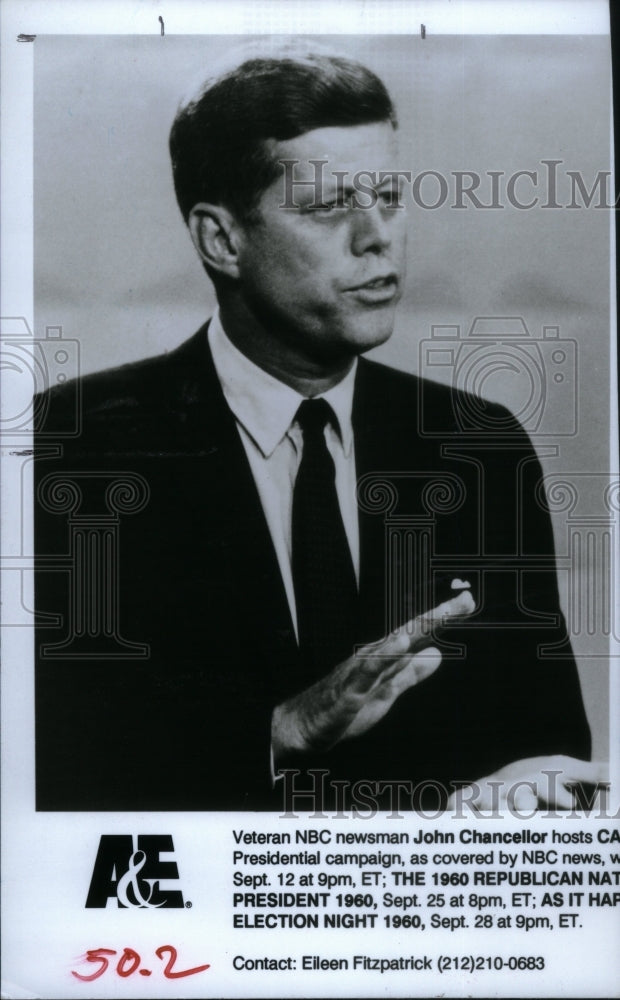 1991 Press Photo John F Kennedy US President Campaign - RRU24207 - Historic Images