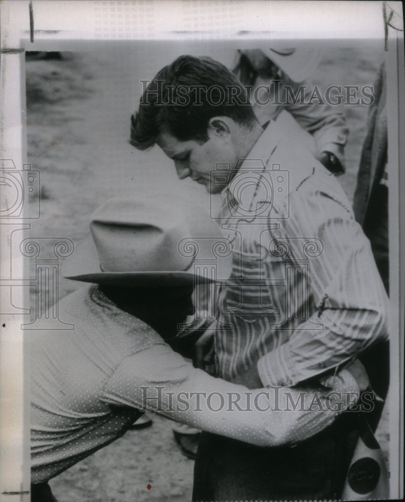 1960 Press Photo Ted Bronc Rider democratic nominee - Historic Images