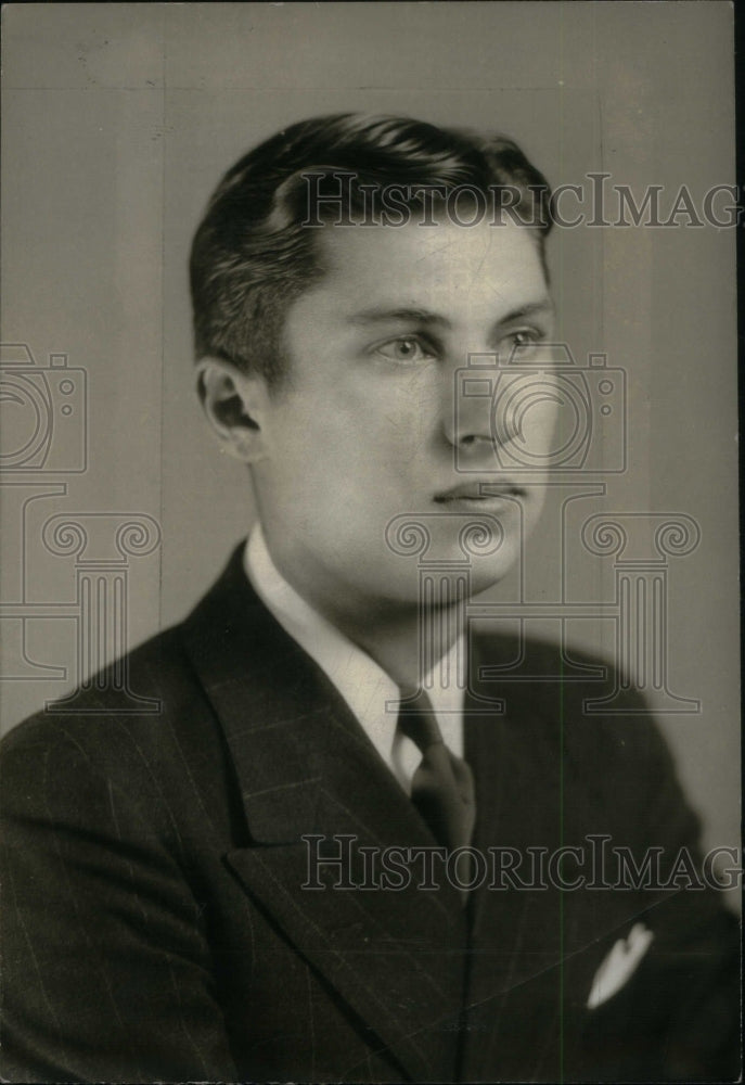 1936 Press Photo Robert M&#39;Williams Denver University - Historic Images