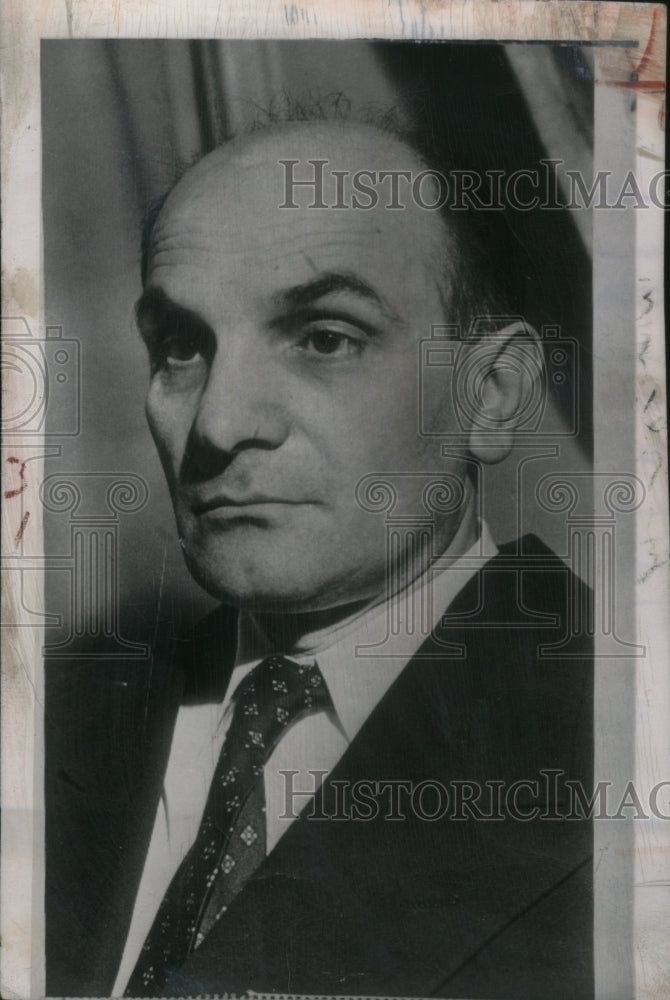 1951 Press Photo Dr Stevan Durovie Yugoslavia cancer - RRU25907 - Historic Images