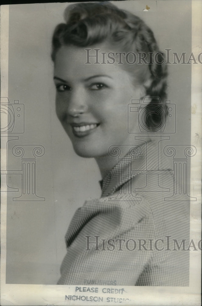 1940 Press Photo Miss Mellie Martha Wounderberg - Historic Images