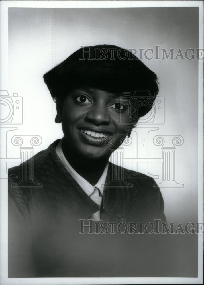 1985 Press Photo Georgella Muirhead,Dir of Community - Historic Images