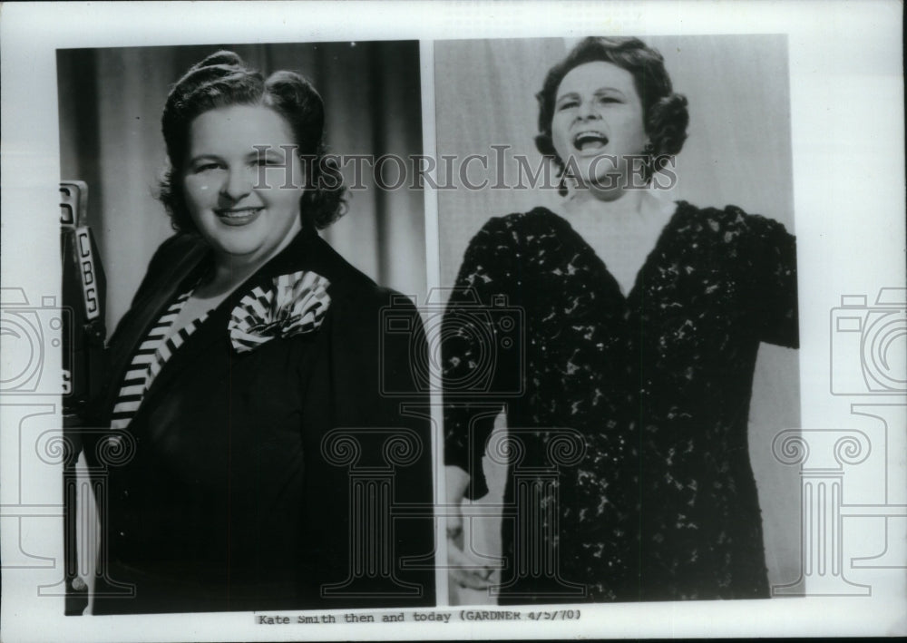 1971 Press Photo Kate Smith performing on stage - Historic Images