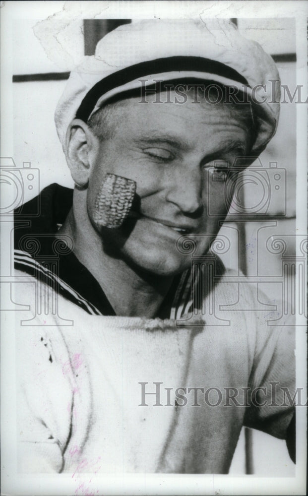 1984 Press Photo Robin Williams American Actor Comedian - Historic Images