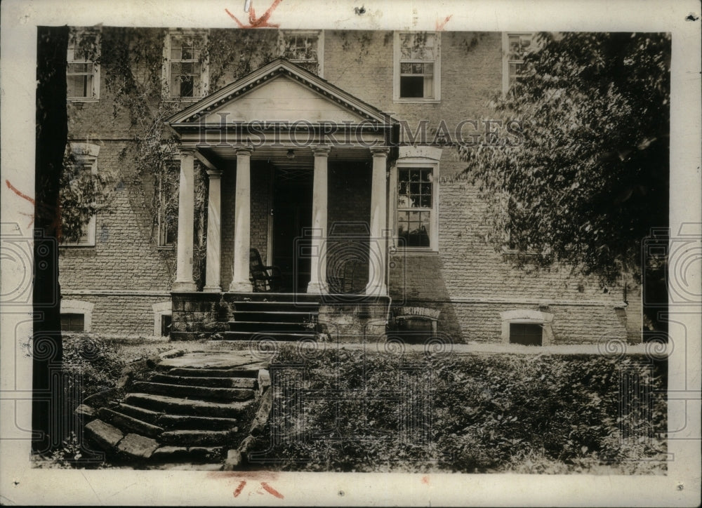 1929, Back porch at Kenmore,home Betty Lewis - RRU27837 - Historic Images