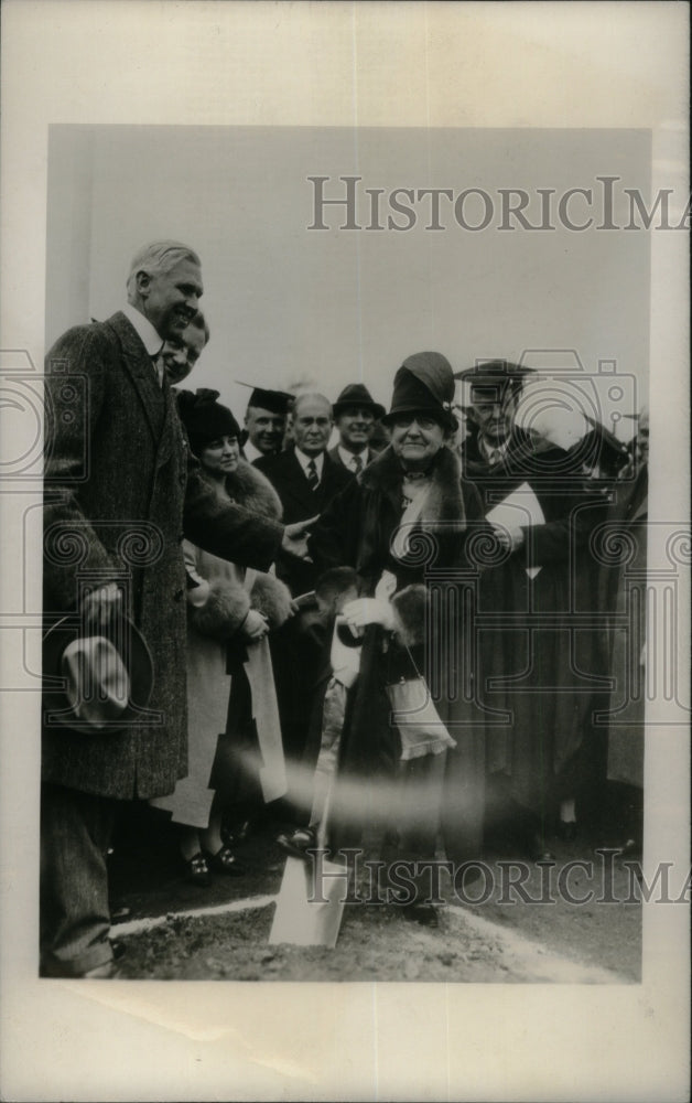 1929 Press Photo Chicago Campus Campbell Elbert Gary - Historic Images