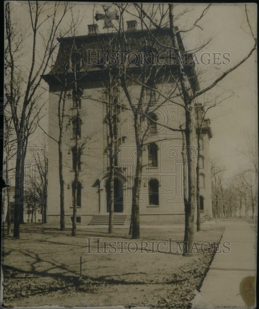 Press Photo Hicks Hall Northwestern University Evanston - Historic Images