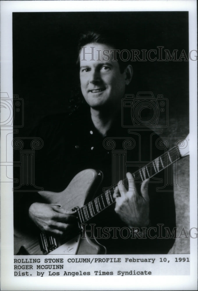 1991 Press Photo James Roger McGuinn American singer - RRU28617 - Historic Images