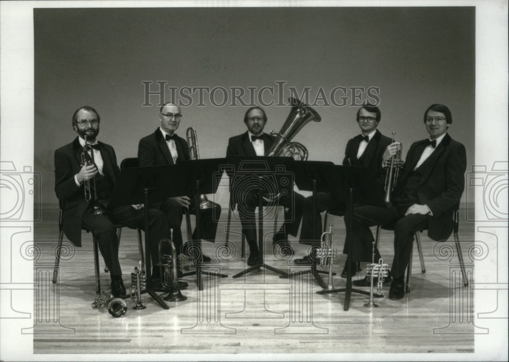 1984, Western Brass Quintet Entertainers - RRU28661 - Historic Images