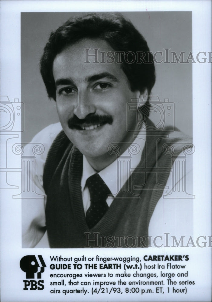 1993 Press Photo Caretake Guide Ira Flatow TV Host Airs - Historic Images