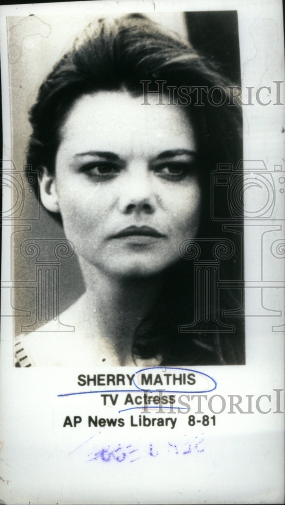 1981 Sherry Ann Mathis Television actress - Historic Images