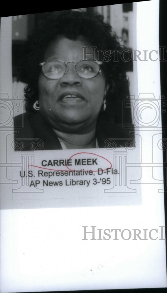 1995 Press Photo Carrie Meek US Representative Florida - RRU28895 - Historic Images