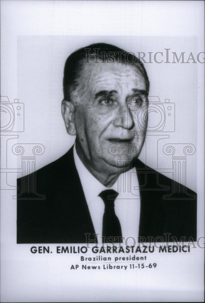 1969, Emilo Garrastazu Medici Military - RRU29003 - Historic Images