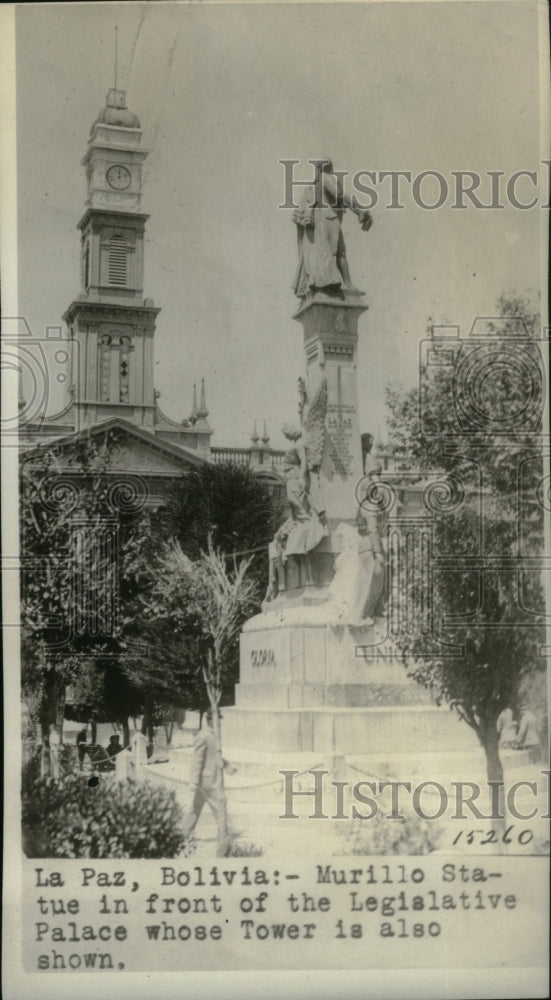 Bolivia Murillo Statue Legislative Palace-Historic Images