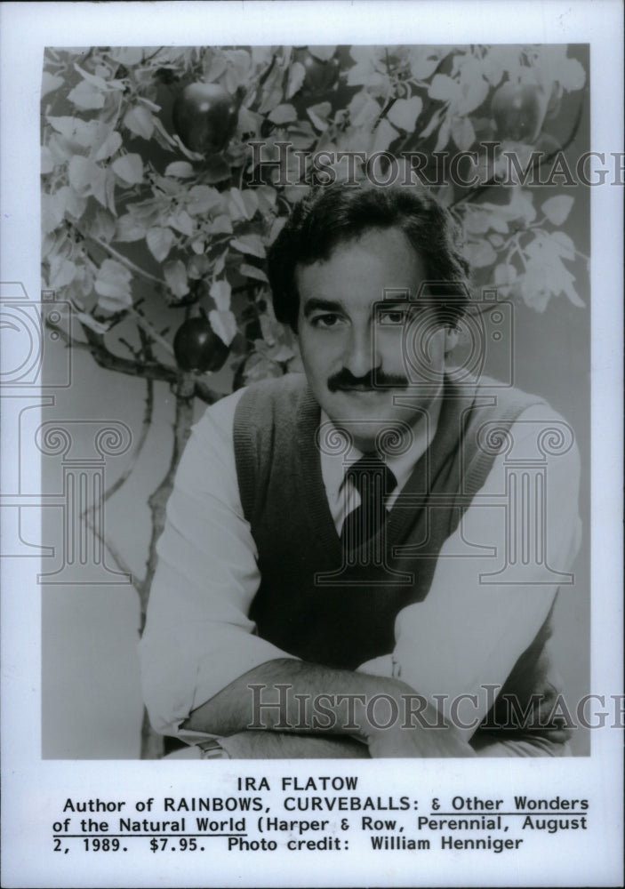 1989 Press Photo Ira Flatow Radio Television Journalist - RRU29327 - Historic Images