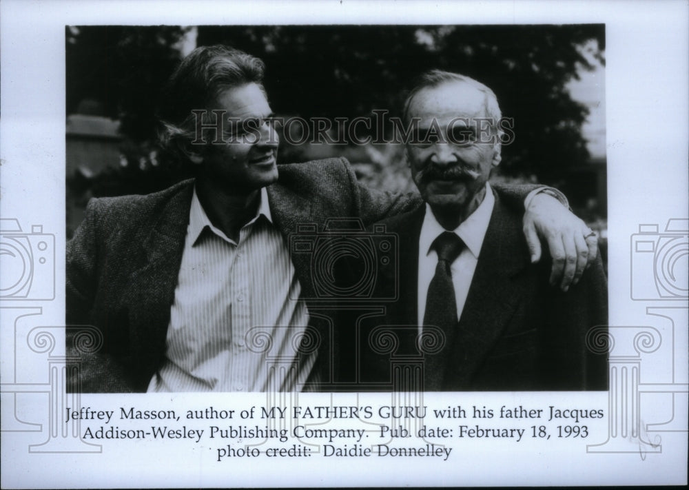 1993 Press Photo Jeffrey Author Masson Father Jacques - Historic Images