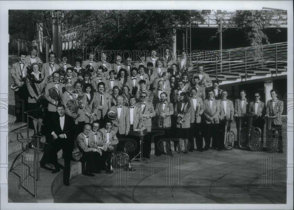 1997, 60 Member Bayer Wind Orchestra - RRU30313 - Historic Images