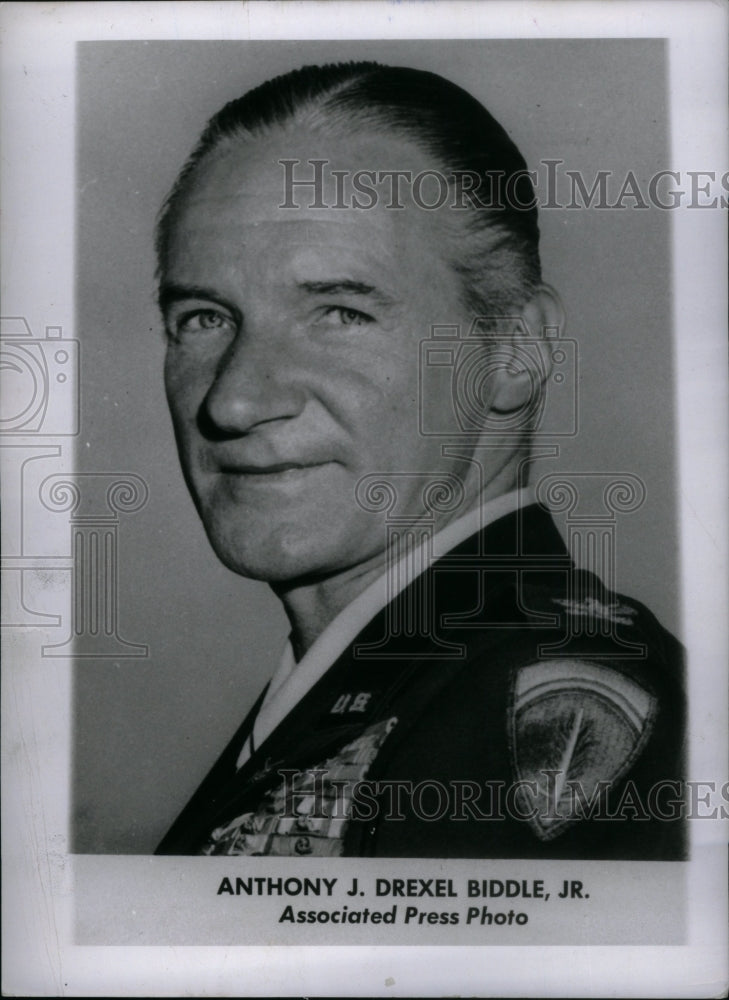 1950 Press Photo US General Anthony J Drexel Biddle, Jr - Historic Images