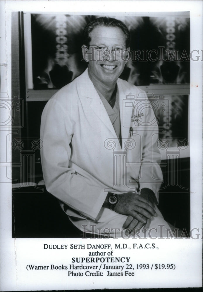 1993 Press Photo Dudley Seth Danoff Author Superpotency - Historic Images