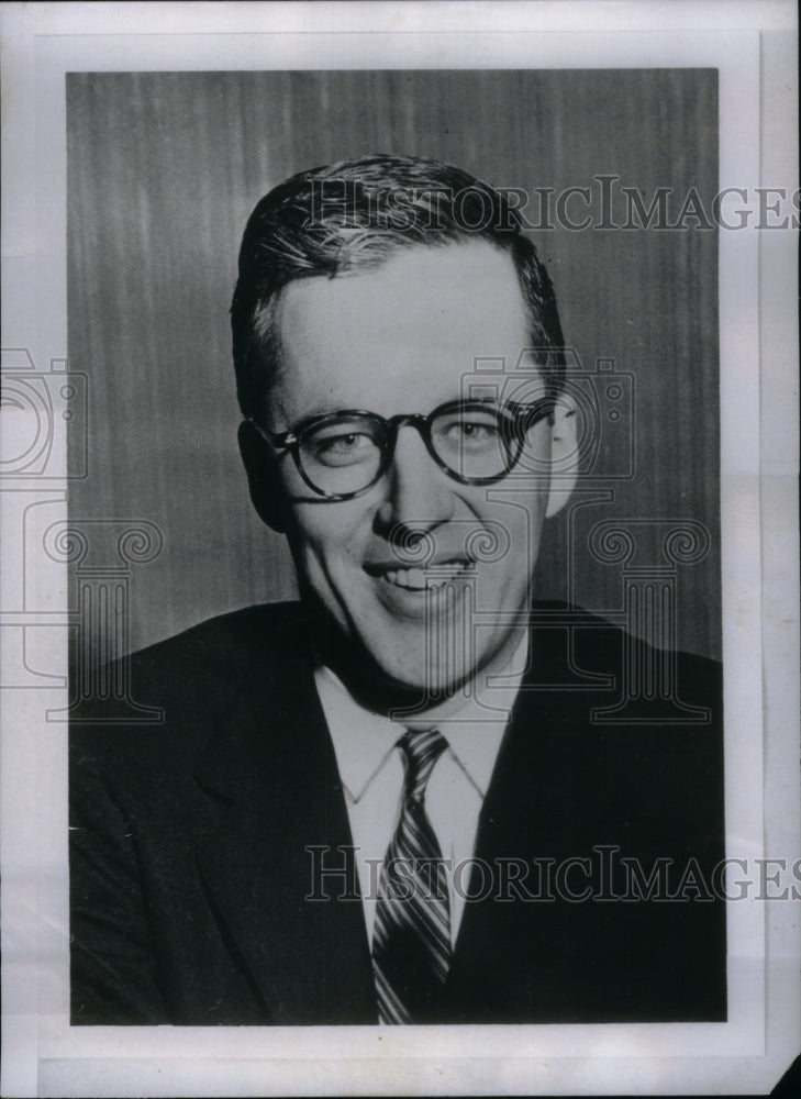 1956 Press Photo Joe Van Disc Jockey Radio - Historic Images