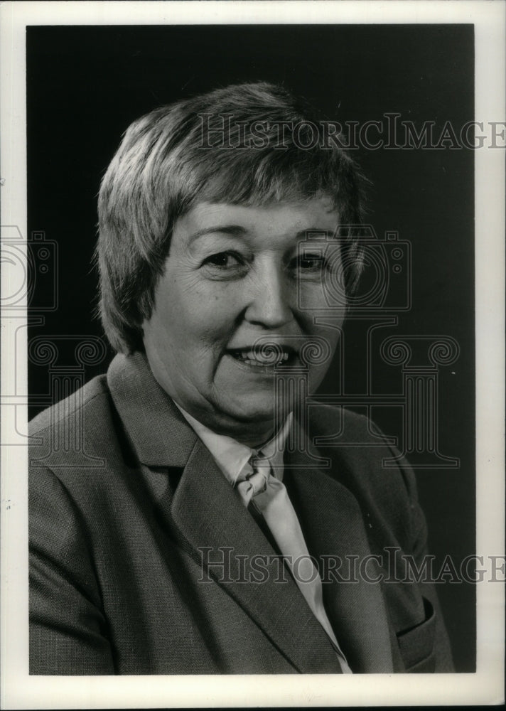 1985 Press Photo Caption of Lucille DeView, news writer - RRU30793 - Historic Images