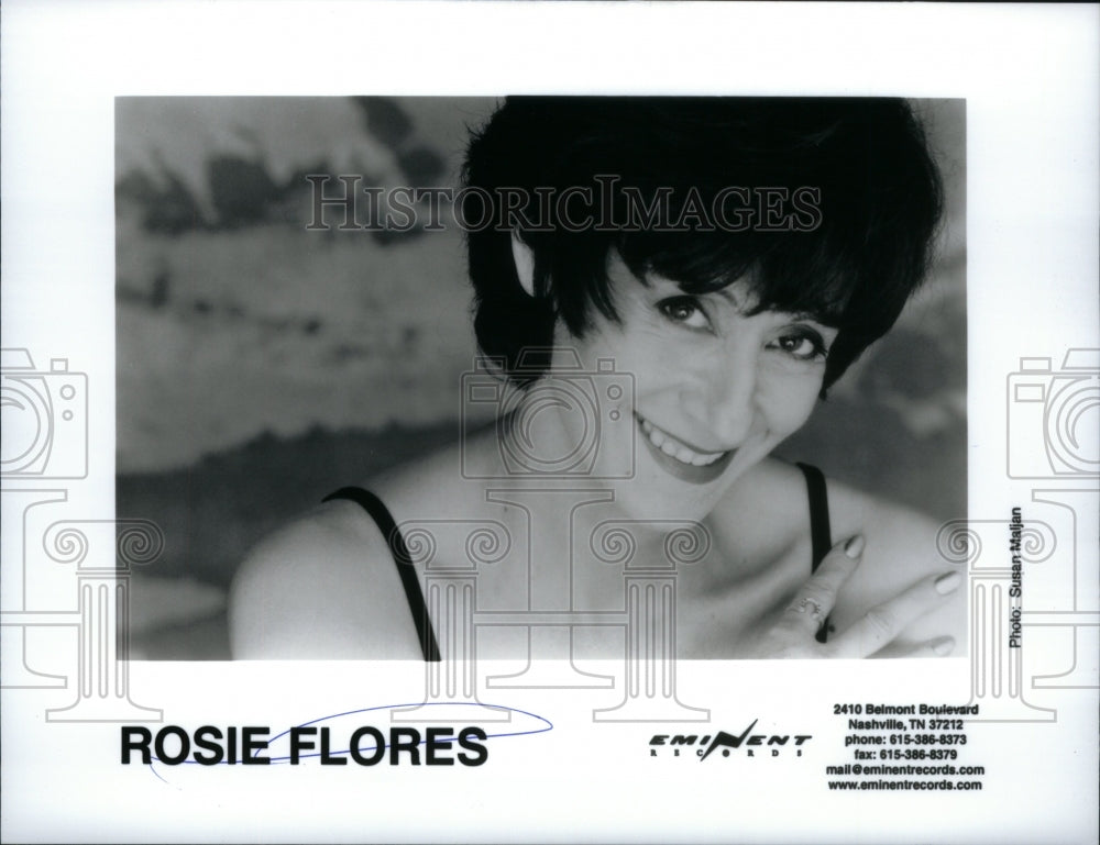 Press Photo Caption of Rosie Flores, singer - Historic Images