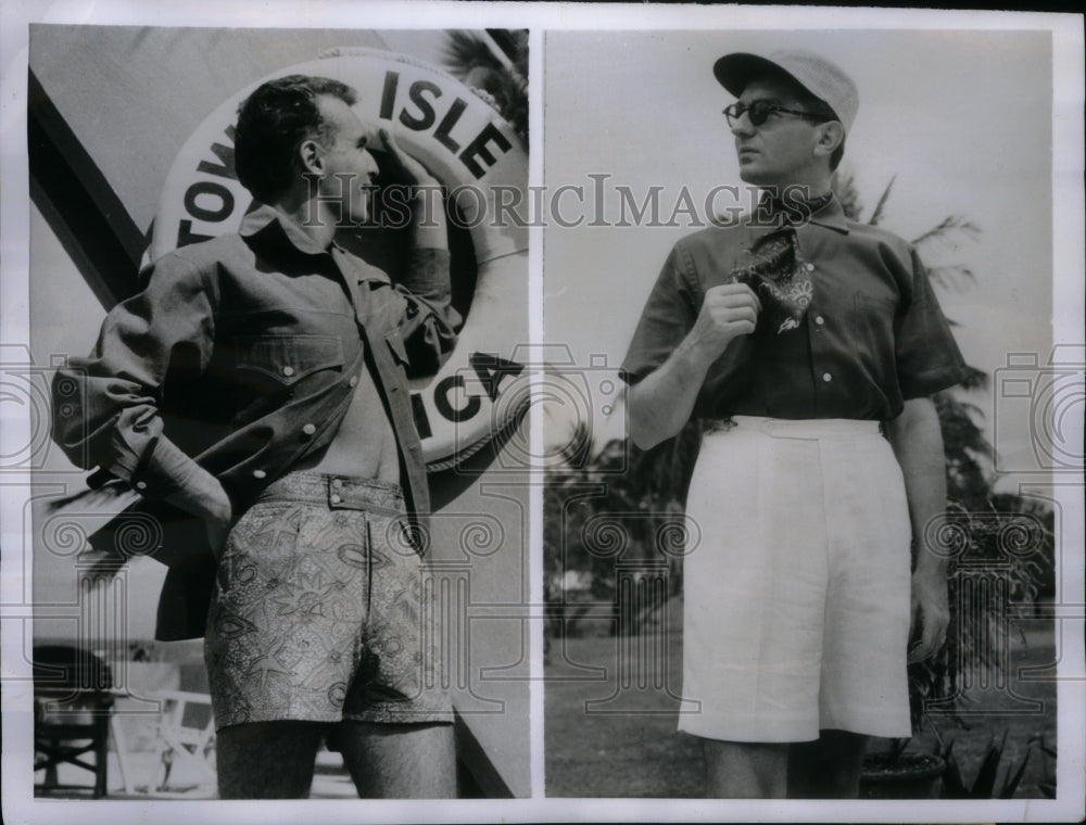 1952 Models wearing shorts - Historic Images