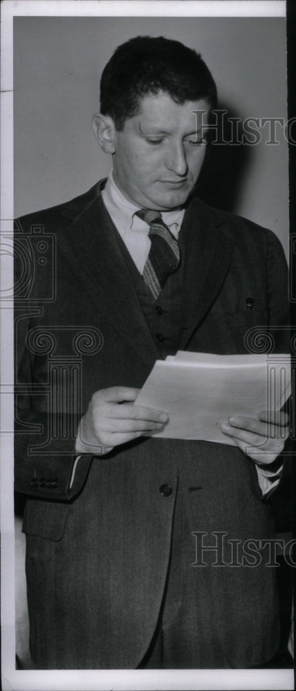 1951 Press Photo John Burling Crime Commission Counsel - Historic Images