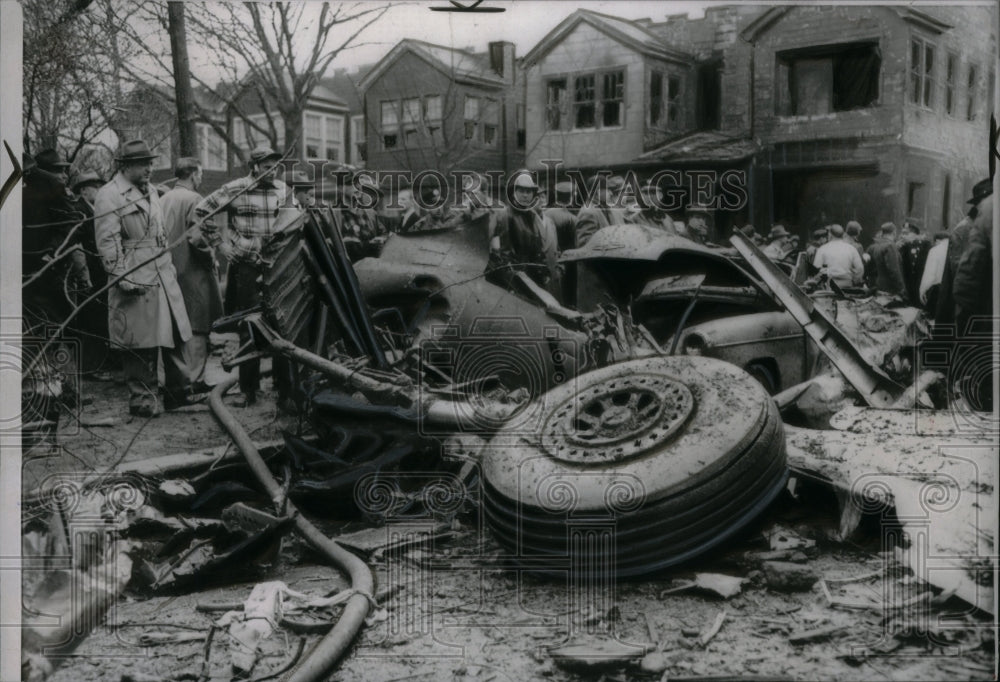 1952 View Parts Old Cargo Plane Scattered - Historic Images