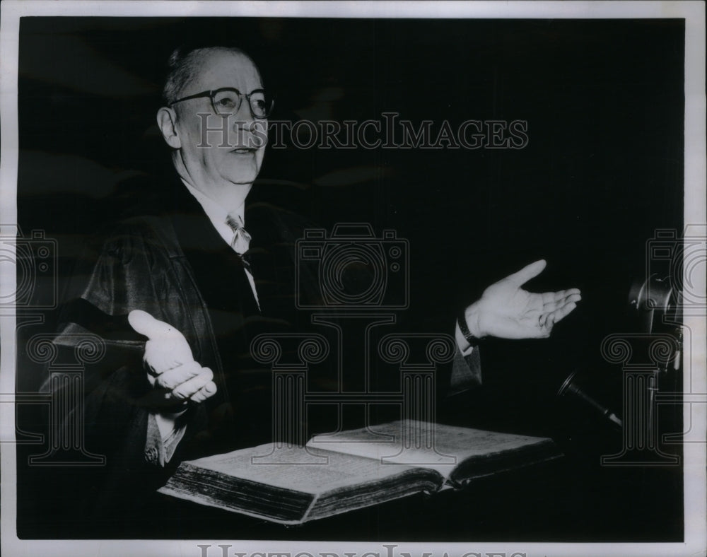 1957 Press Photo Dr Edwin Dahlberg St Louis Mo Baptist - Historic Images