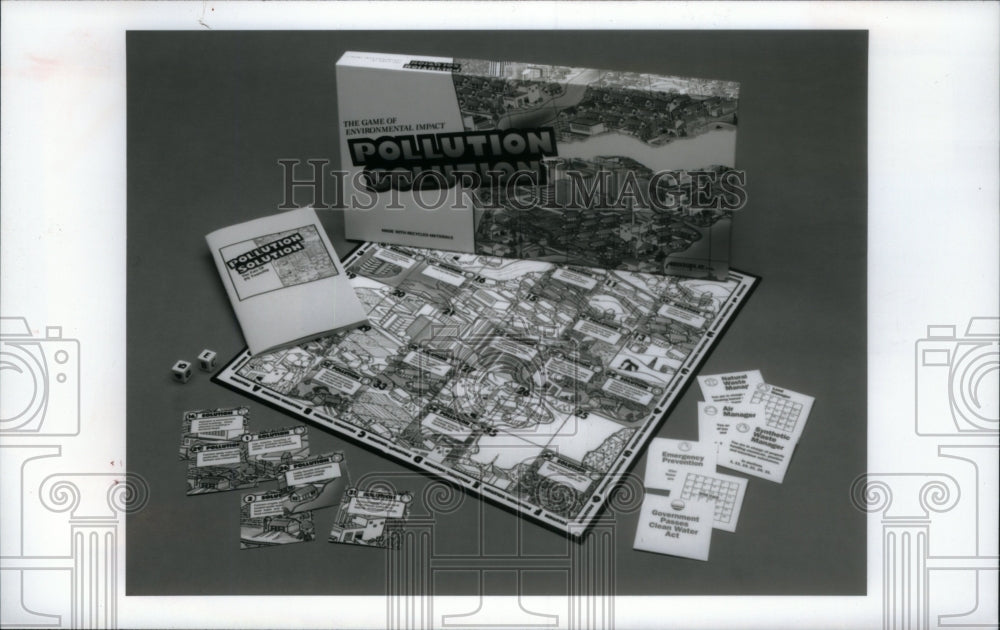 1993 Press Photo Pollution Solution Board Game - RRU31813 - Historic Images