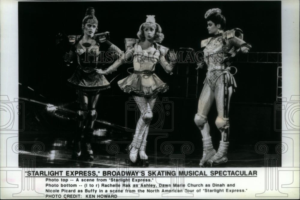 1990 Press Photo Starlight Express Skating Musical - Historic Images