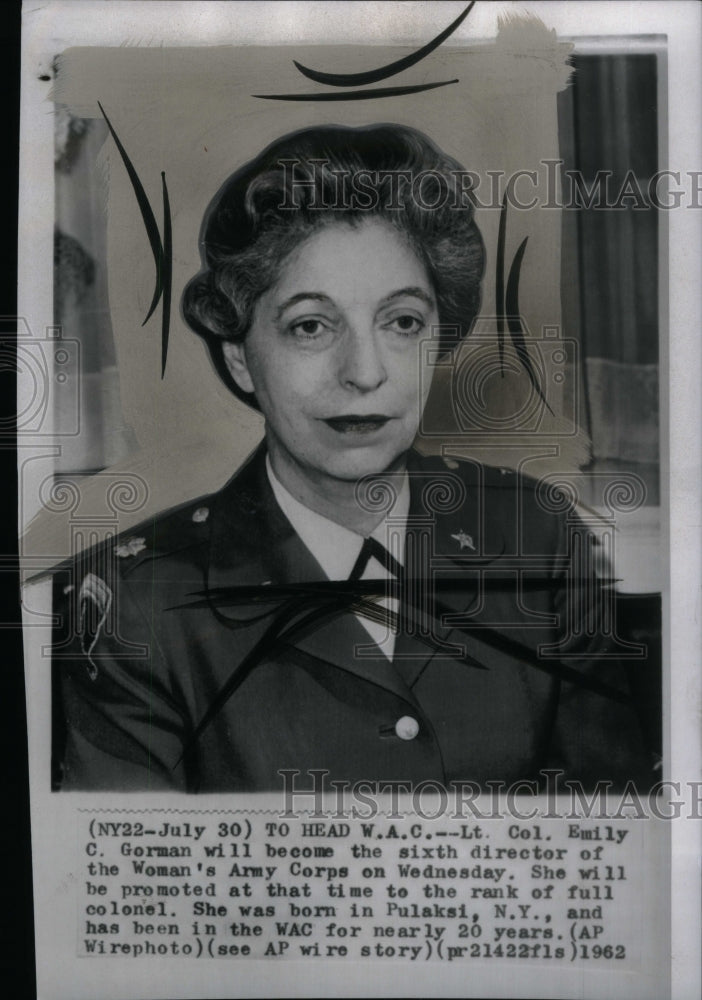 1962, Lt Col Emily C Gorman Woman&#39;s Army Cor - RRU32717 - Historic Images