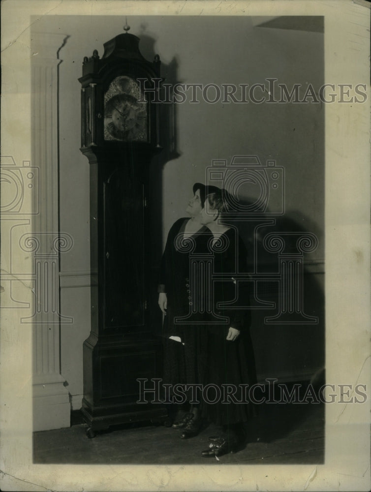 1931 Broadcast New Year Greeting Mary Clock - Historic Images