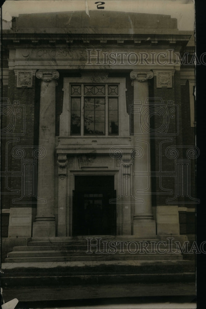 none Main Entrance Herman Kelly Public Library - Historic Images