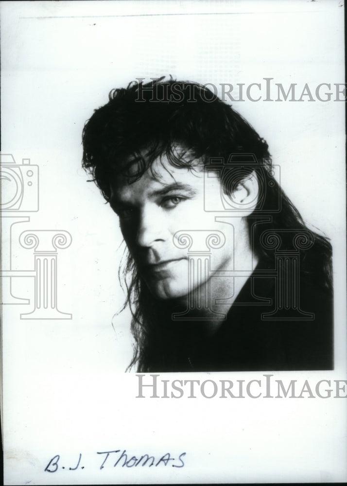 1991 Press Photo Singer BJ Thomas Hooked Raindrops - RRU33943 - Historic Images