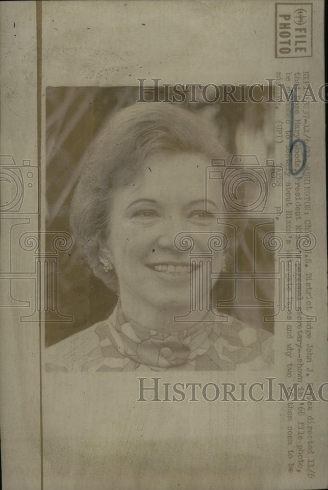 1973 Press Photo Chief US District Judge Rose Mary - Historic Images